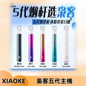 梟客五代主機XIAOKE可發光式電子煙霧化煙桿|兼容五代 六代煙彈